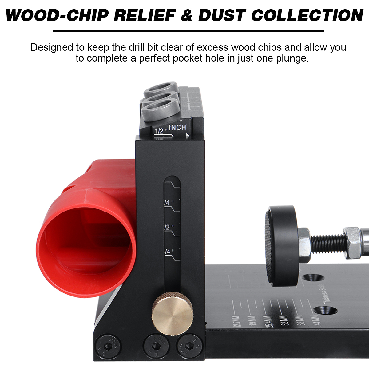 ENJOYWOOD Pocket Hole Jig Set Scale Template Carpenter Angle