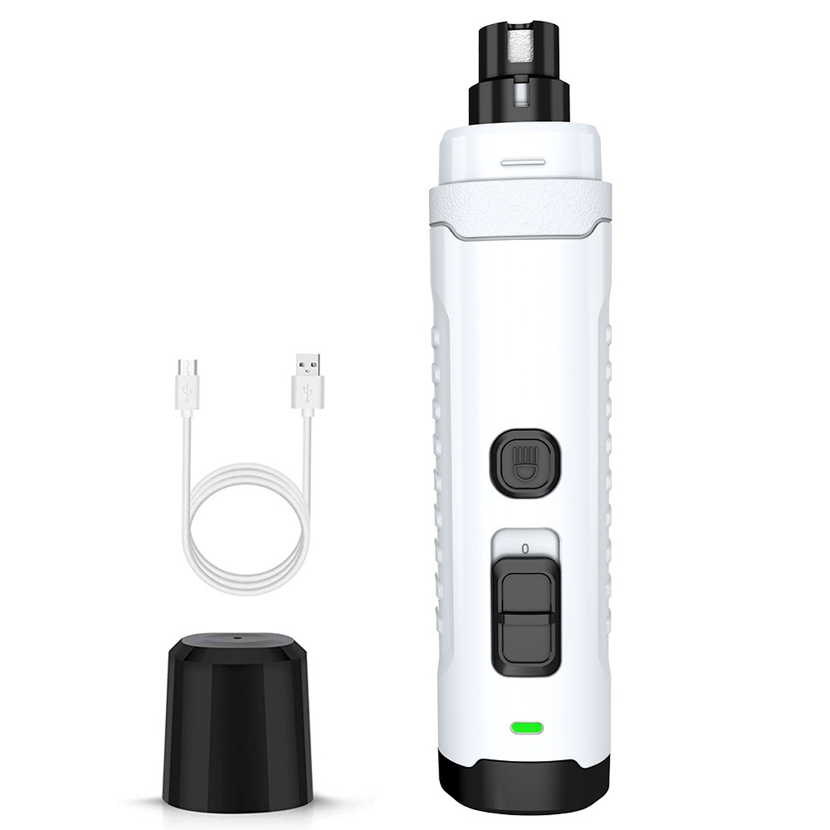 Dog Nail Grinder 2 LED Light Enhanced 2-Speed Rechargeable Electric Pet Trimmer