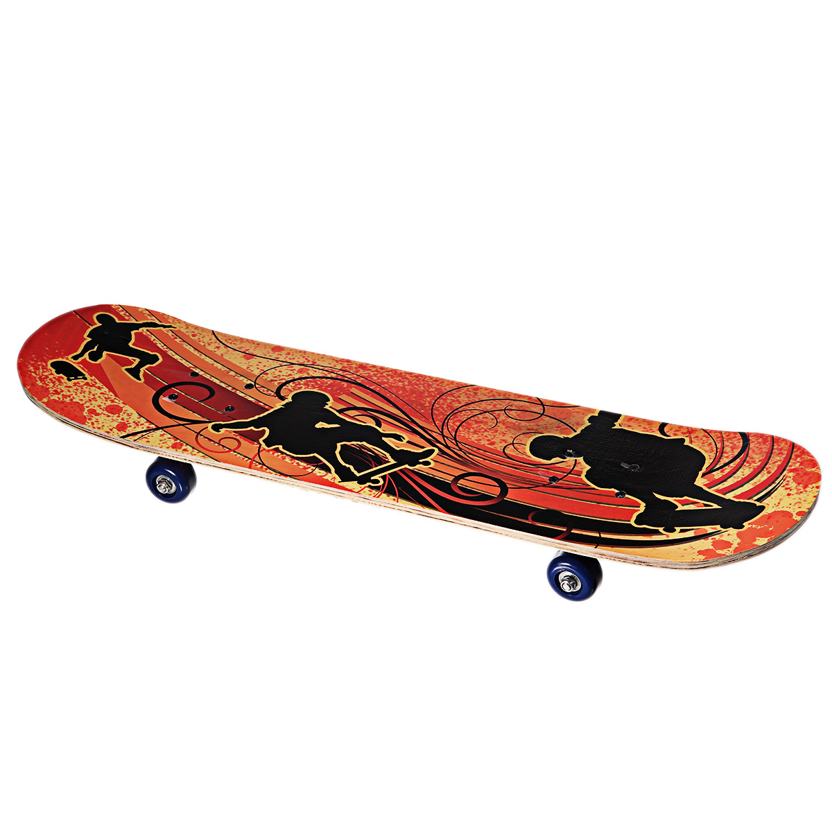 Skateboards Beginners Kids Teens Double Kick Deck Concave 7Lays Maple 32inch