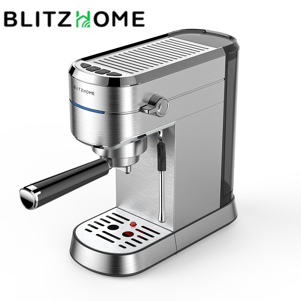 BlitzHome Espresso Siebtrgermaschine Espressomaschine mit Milchdse 1.25L 15bar
