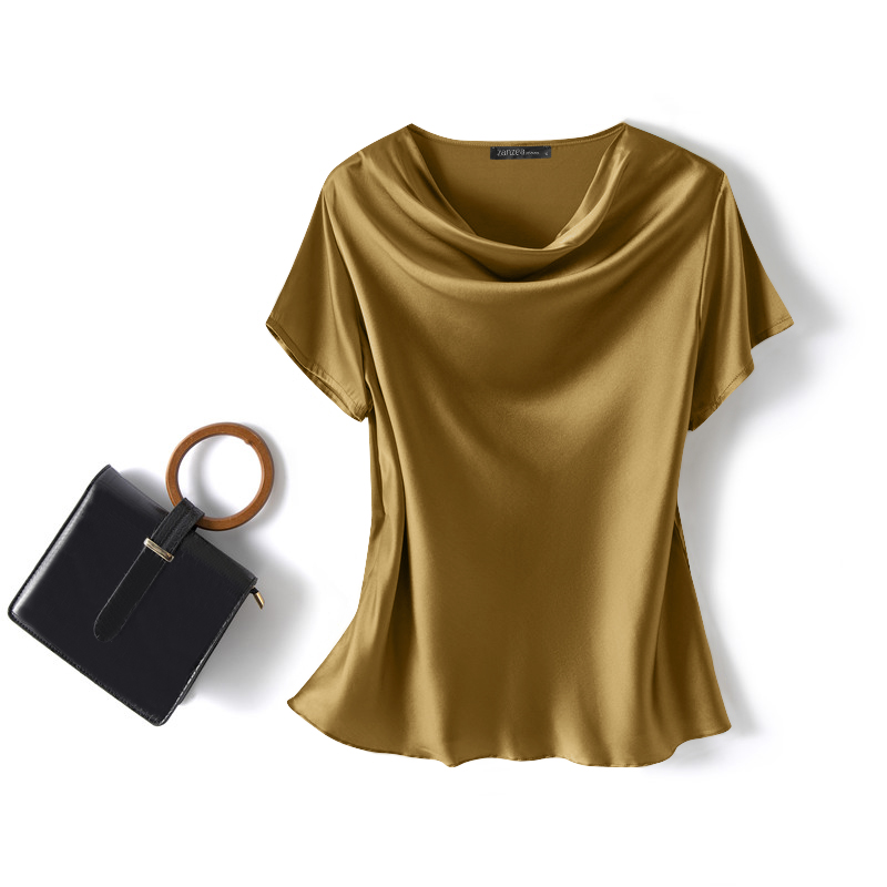 Jcaesar Studded Draped Neckline Top – Fitted Sleeveless with