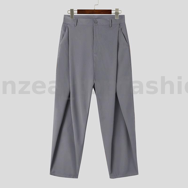 Men Vintage Japanese Casual Harem Chino Pants Loose Hippie Drop Crotch Trousers - Picture 14 of 15