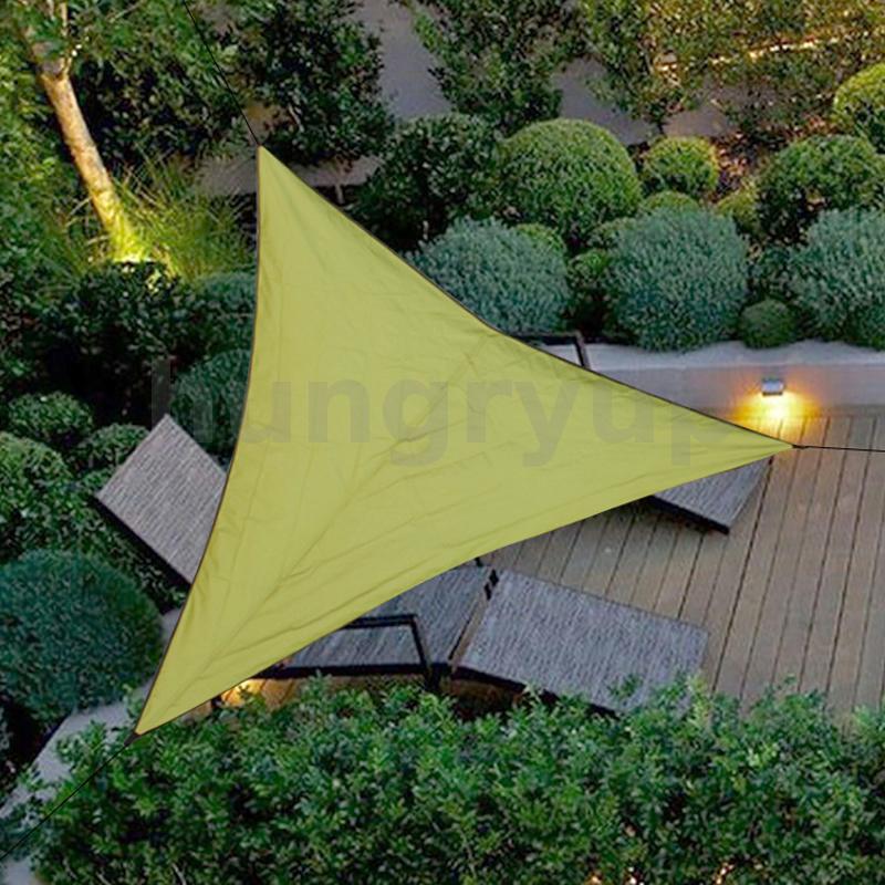Tenda a vela triangolare ombreggiante mt 3 telo da sole ombra giardino parasole