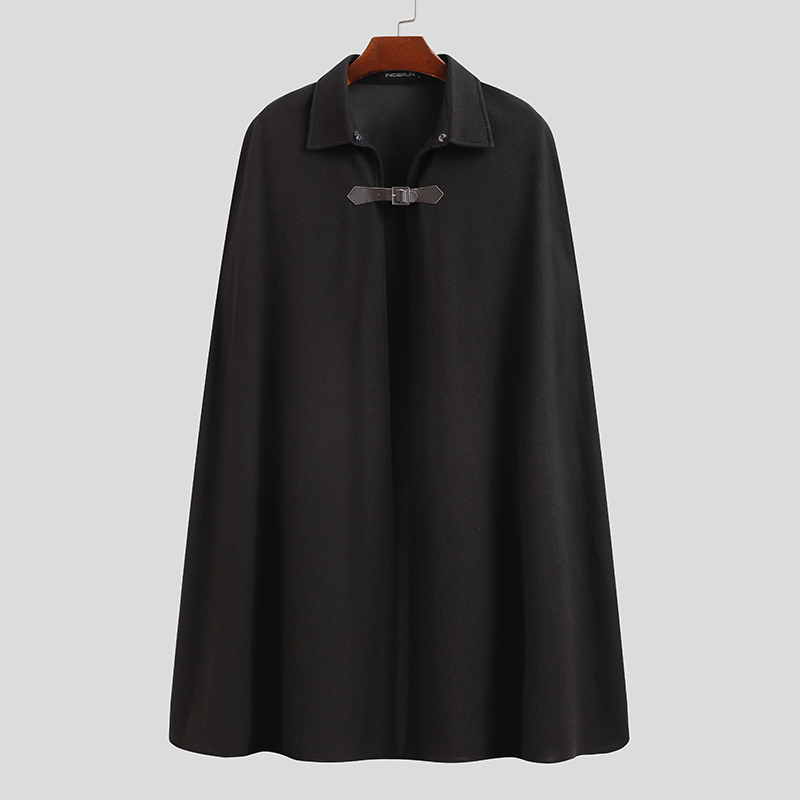 Reino Unido Hombres De Colección Medieval Capa Capa Poncho Invierno Suelto Abrigo Chaqueta Abrigos Para