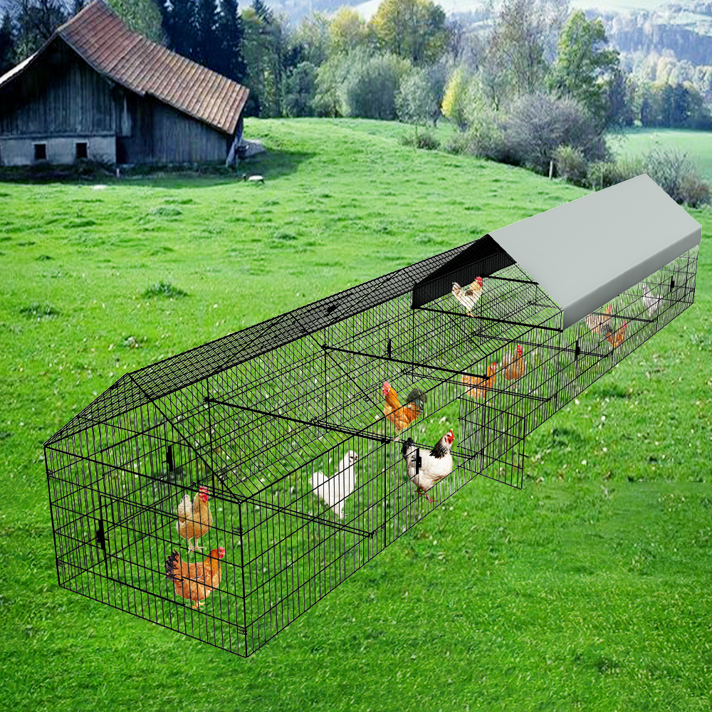 252''x42''x44'' Chicken Coop Pet Playpen Exercise Pen Pets Cage Enclosure Crate