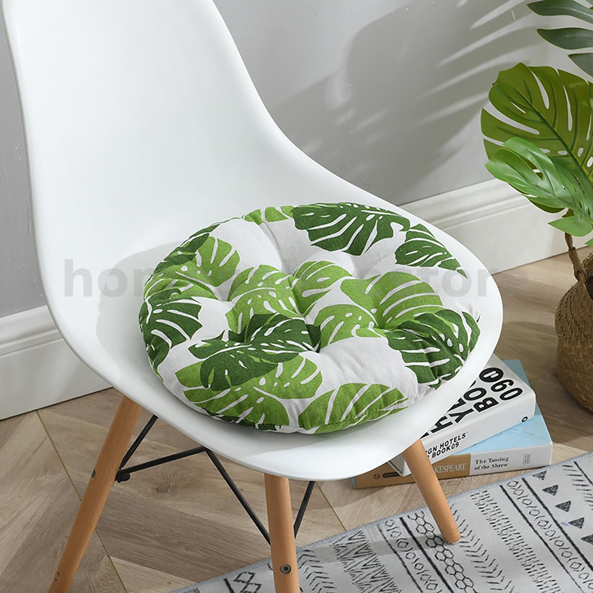 Details about   16" Print Flax Chair Cushion Round Cotton Soft Padded Cushion Pad Home Office 