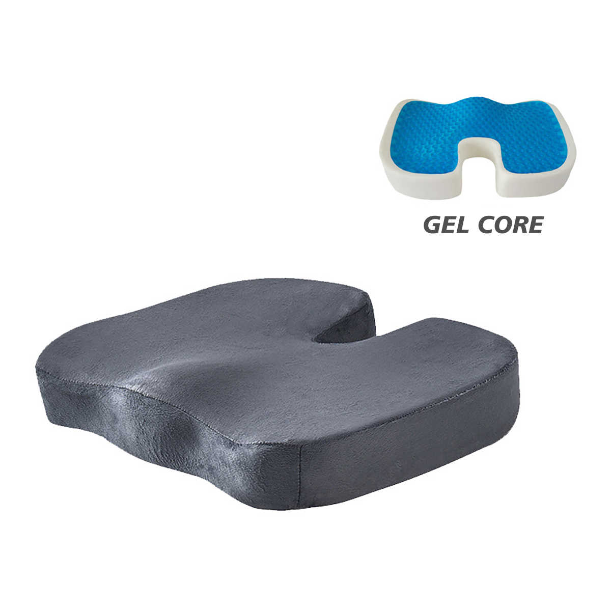 Memory Foam Tailbone Cushion Orthopedic Chair Pillow Ergonomic Office Pad USA
