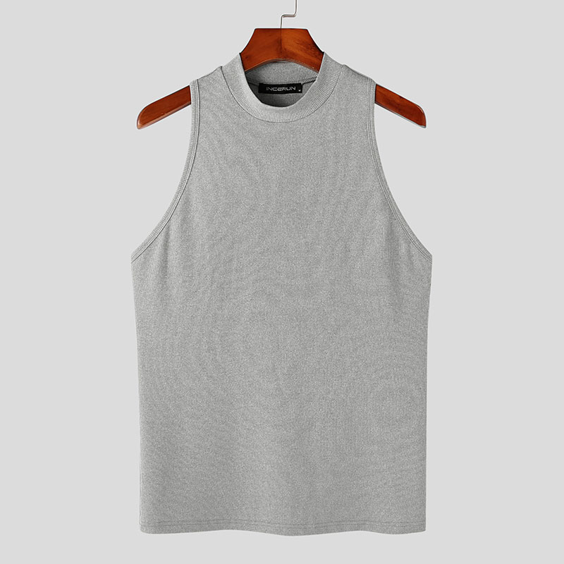 Mens Muscle Sleeveless T Shirt Bodybuilding Gym Fitness O-Neck Vest Tank Top Tee