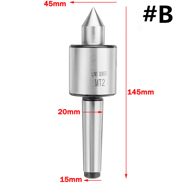 MT2 / MT3 Milling Lathe Live Center Morse Spindle Taper Bearing Centre Turning - Picture 13 of 15