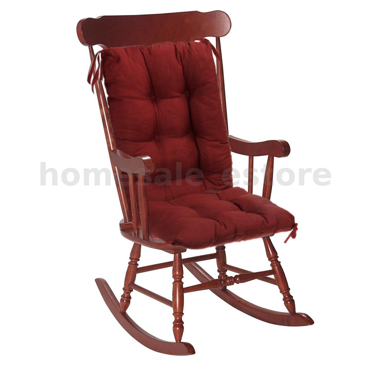 Cushion Set Pad 2pcs Thick Rocking Chair