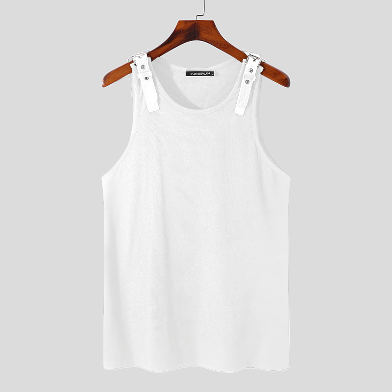 Chaleco muscular entrenamiento deportivo sin mangas para hombre Blusa calce ajustado EE. UU. - Imagen 14 de 14
