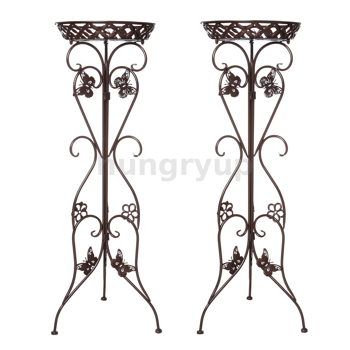 2x Piante Scaffale Espositore  Supporto Vaso Portavasi Portafiori Balcon