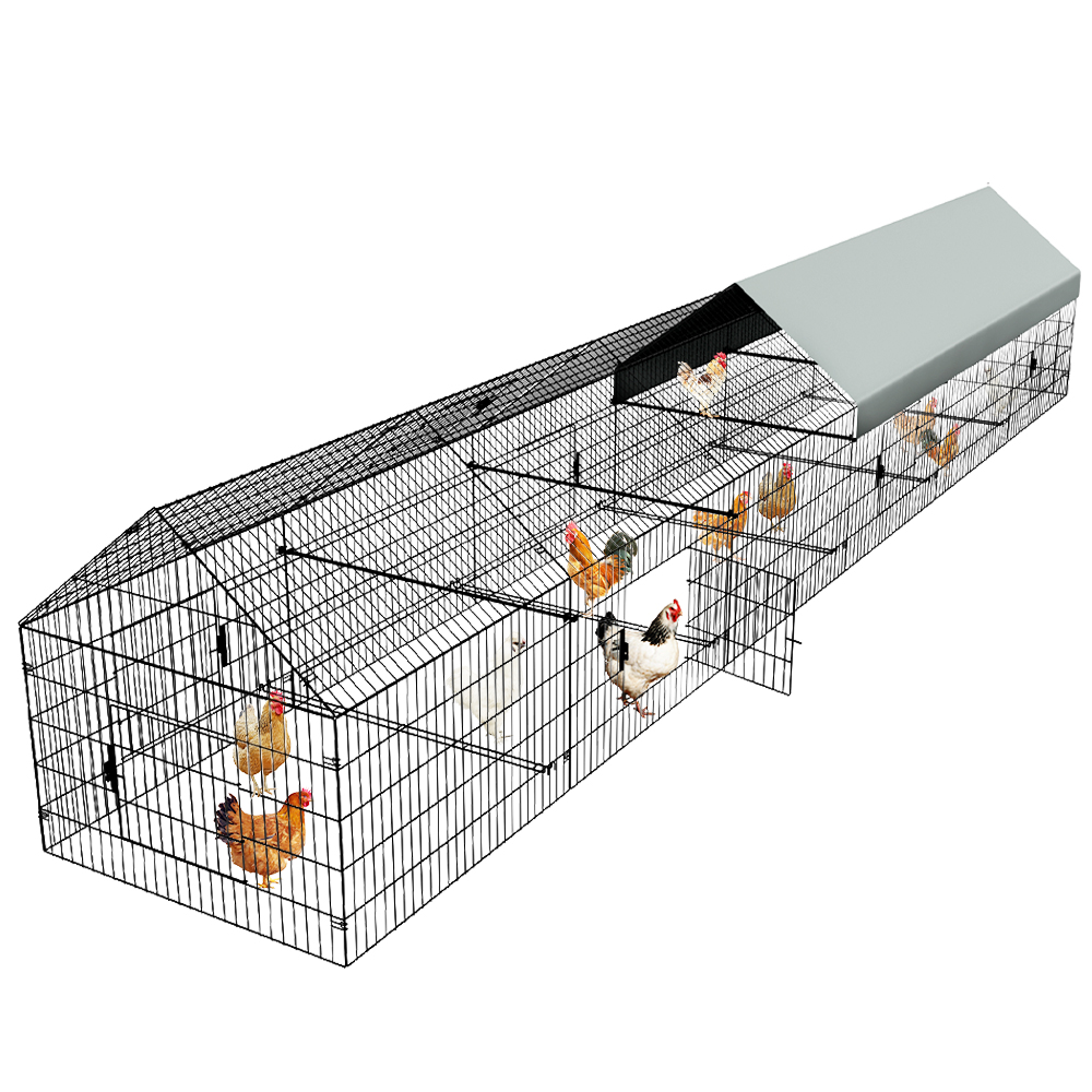 252''x42''x44'' Chicken Coop Pet Playpen Exercise Pen Pets Cage Enclosure Crate