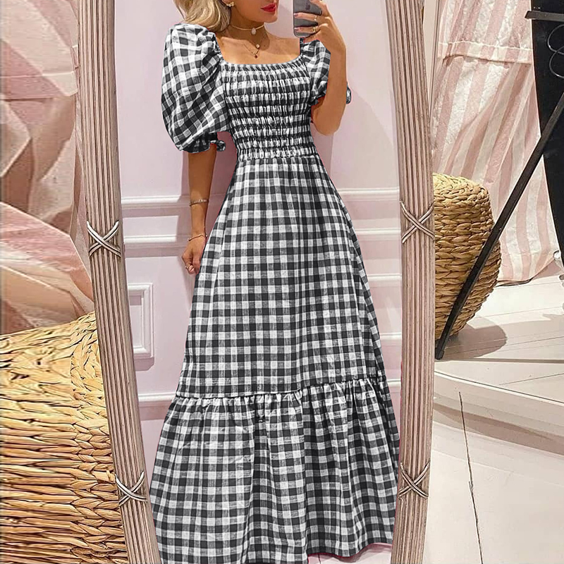 Sexy Womens Off Shoulder Long Maxi Dress Ruffled Flared Dresses Party Sundress