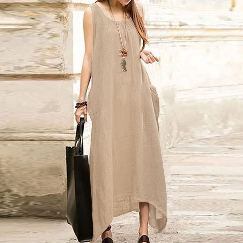 Long sleeveless shop dress casual