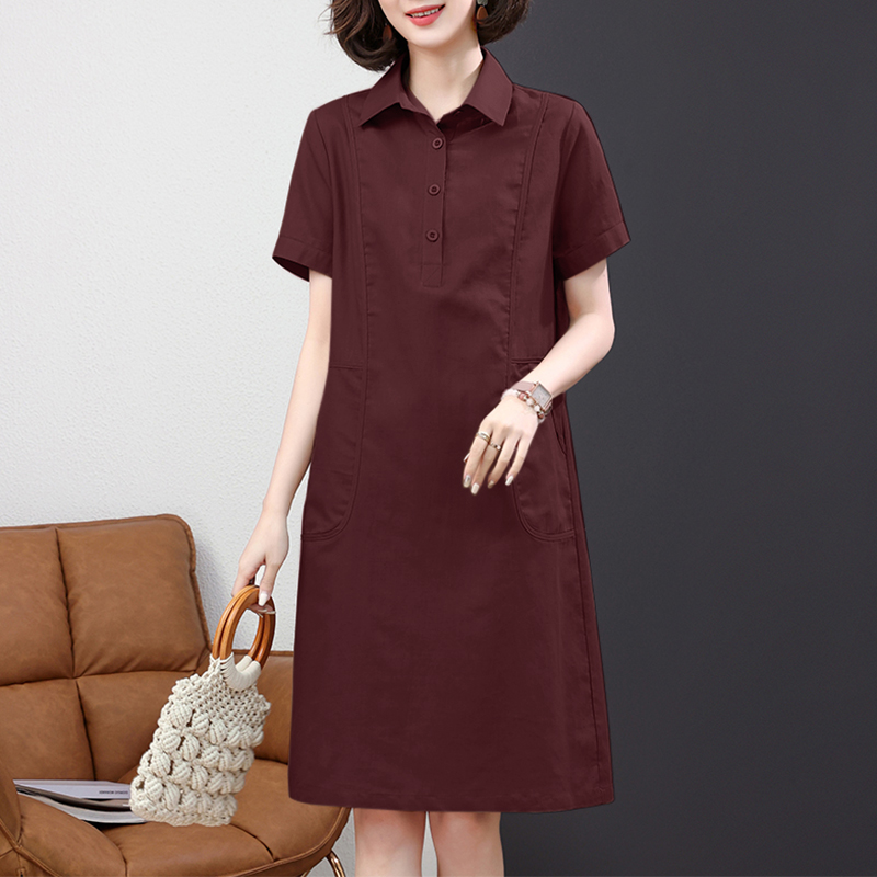 Short sleeve collared on sale dress