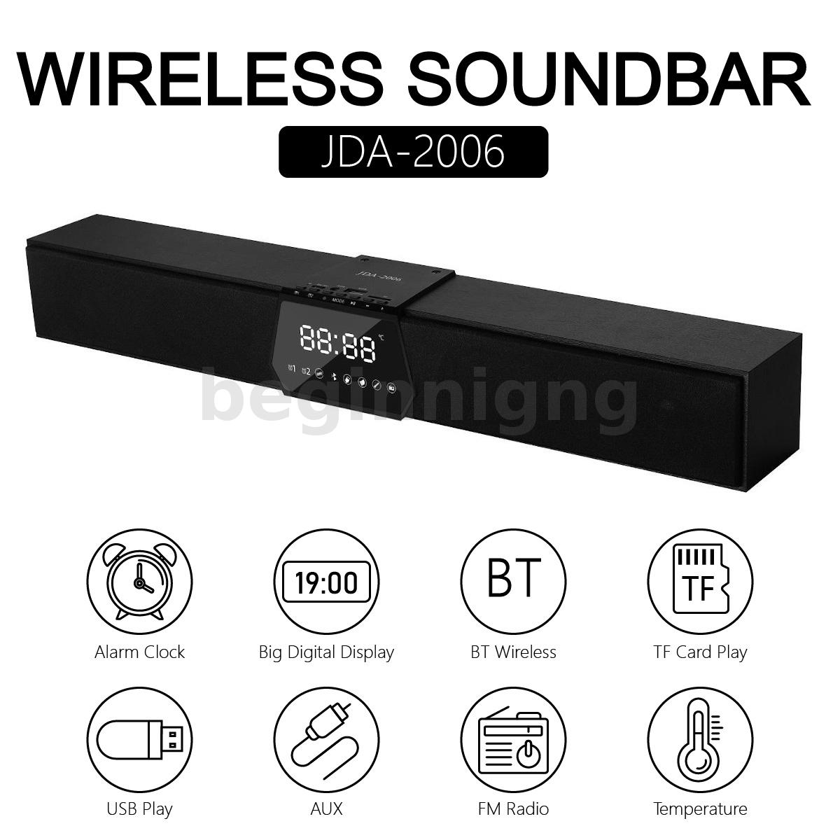 Smart SoundBar for TV/Home Theater/Gaming/Projectors 3D Surround Sound Soundbar with 4 Speakers & 4 Lighting-Changing Modes Sound Bar 17'' Wired & Wireless Bluetooth Stereo Sound Bars 