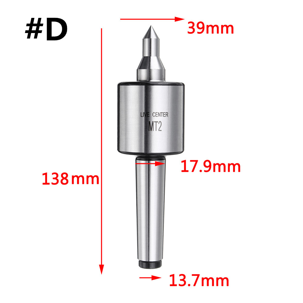 MT2 / MT3 Milling Lathe Live Center Morse Spindle Taper Bearing Centre Turning - Picture 14 of 15