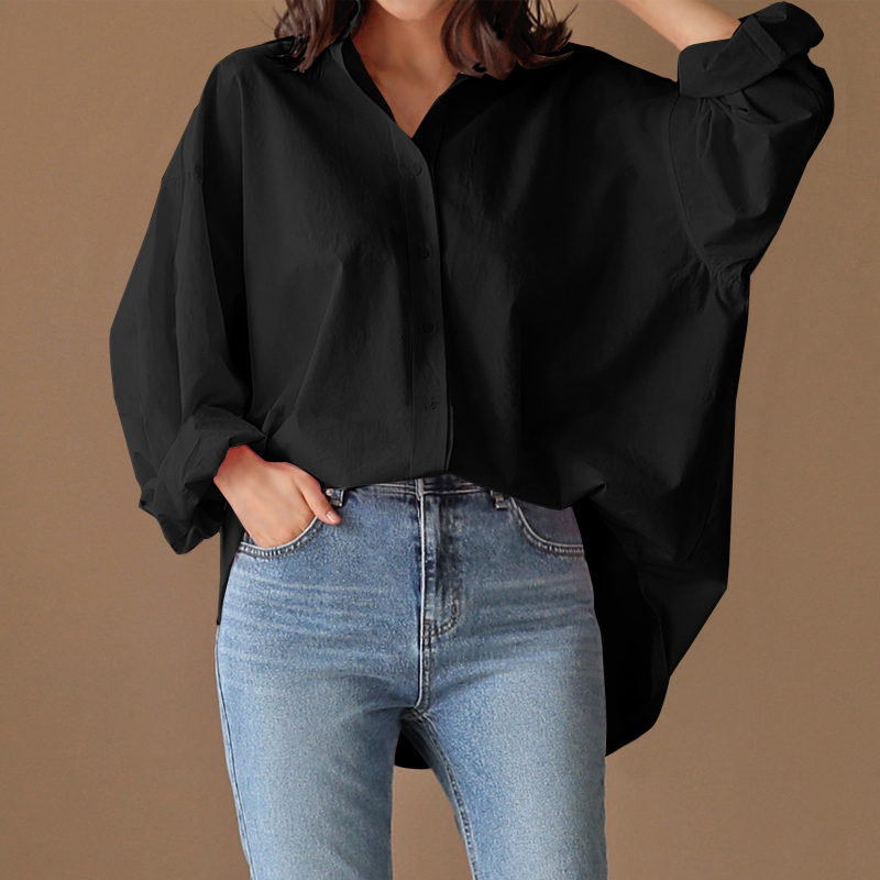 Reino Unido Mujeres Verano Manga Murciélago Informal Camisas Sueltas Sólidas Top Blusa Talla Grande - Imagen 13 de 15