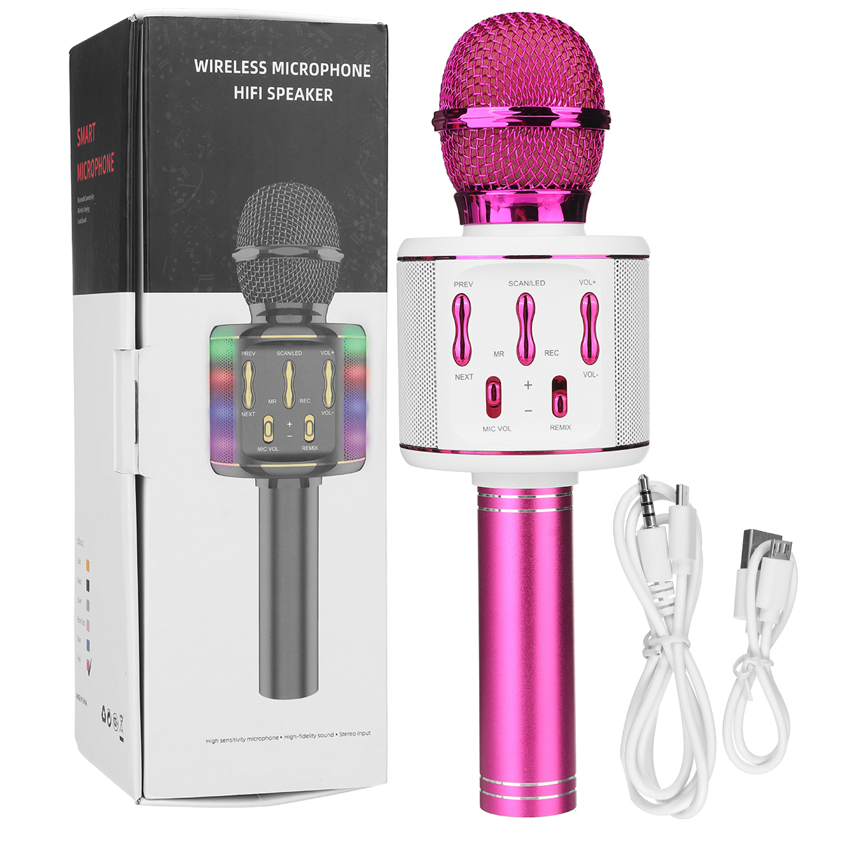 KTV Player Mic Home Party Wireless bluetooth Karaoke Microphone Speaker Handheld