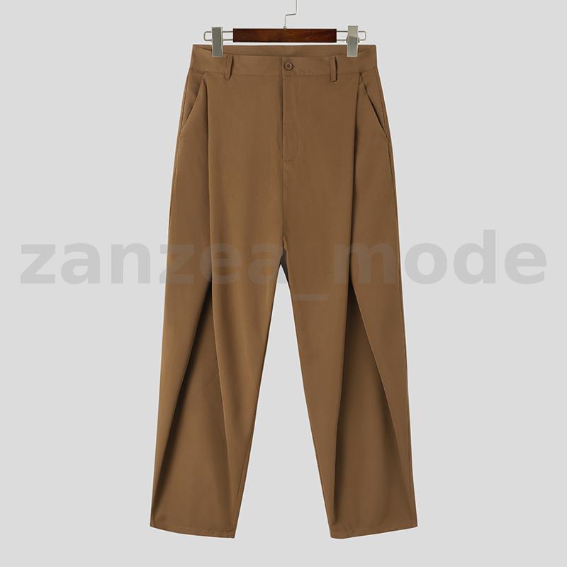 Mens Chino Harem Baggy Fit Long Pants Office Work Party Casual Wide Leg Trousers - Picture 15 of 15