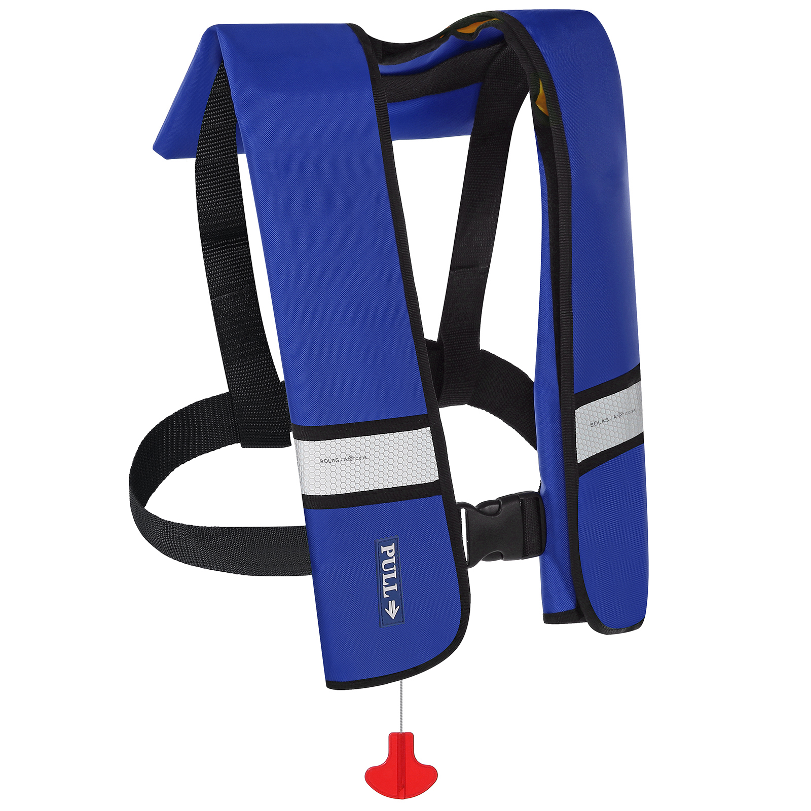 Automatische aufblasbare Schwimmweste Erwachsene Jacke mit Reflexfolie PFD 150N Hilfe - Bild 14 von 17