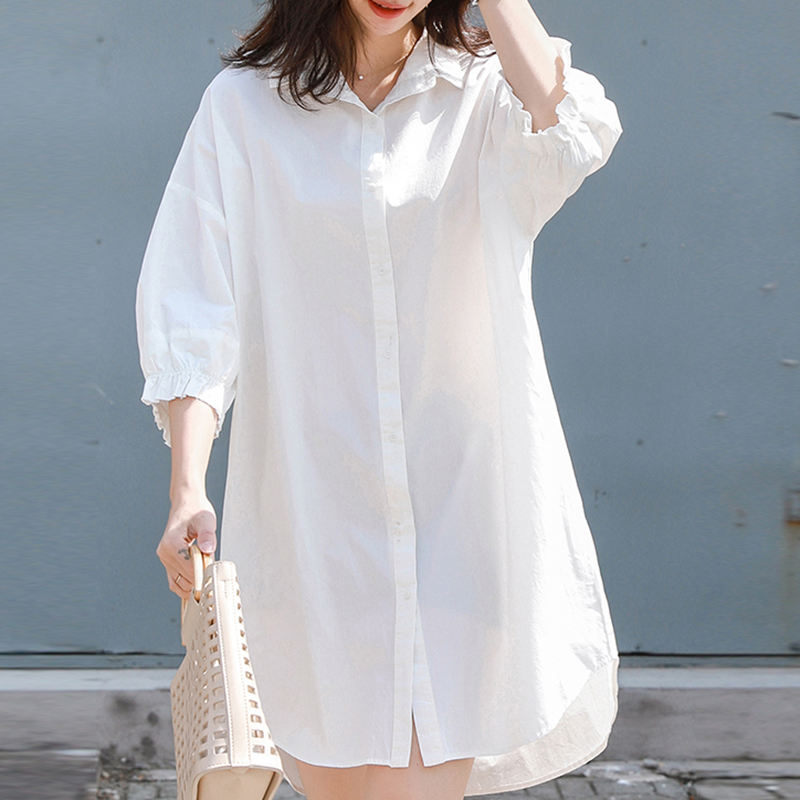 トップス Les Six Oversize Cotton Dress Shirt AF23C6539916164616CED28399CC63