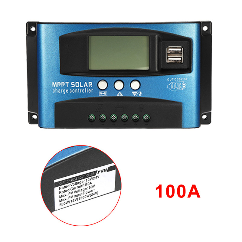 500/100A MPPT Solar Panel Regulator Charge Controller LCD Auto Dual USB - Picture 12 of 13