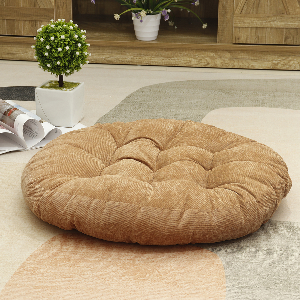 large round chair cushions