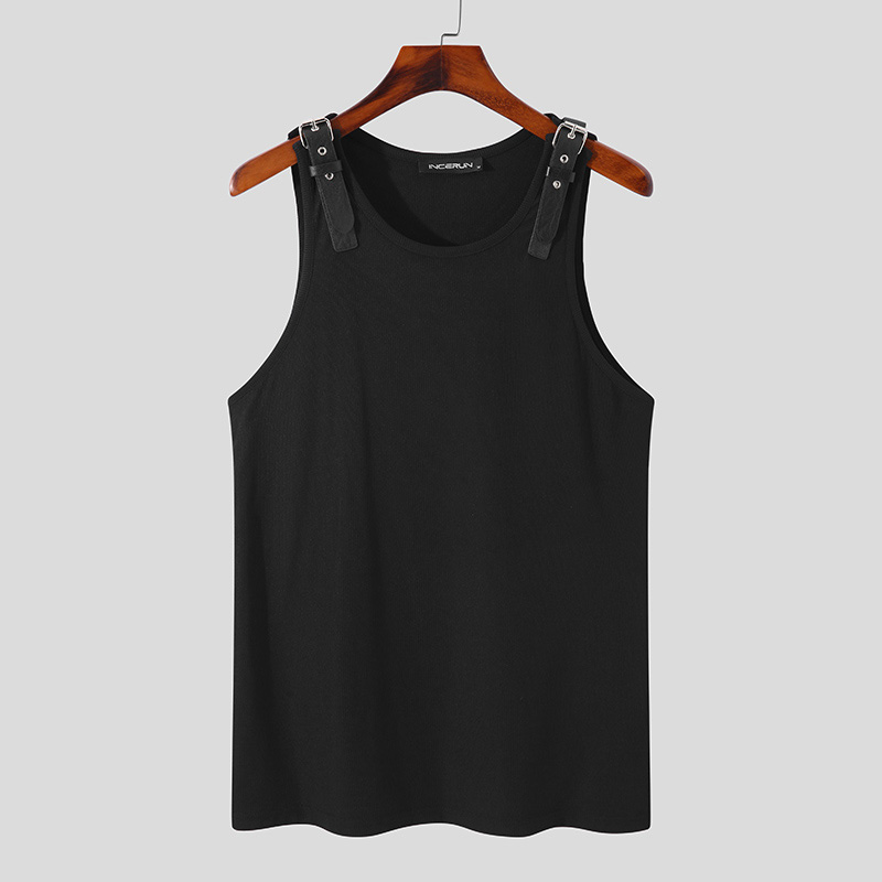 Chaleco muscular entrenamiento deportivo sin mangas para hombre Blusa calce ajustado EE. UU. - Imagen 13 de 14