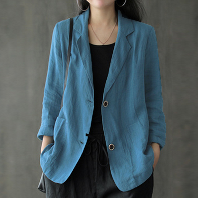 Long cotton blazer clearance womens