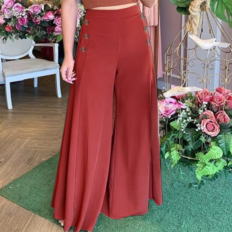 Halara Red High Waisted Palazzo Slit Wide Leg Breezy Pants Sz XL - $33 New  With Tags - From Elizabeth