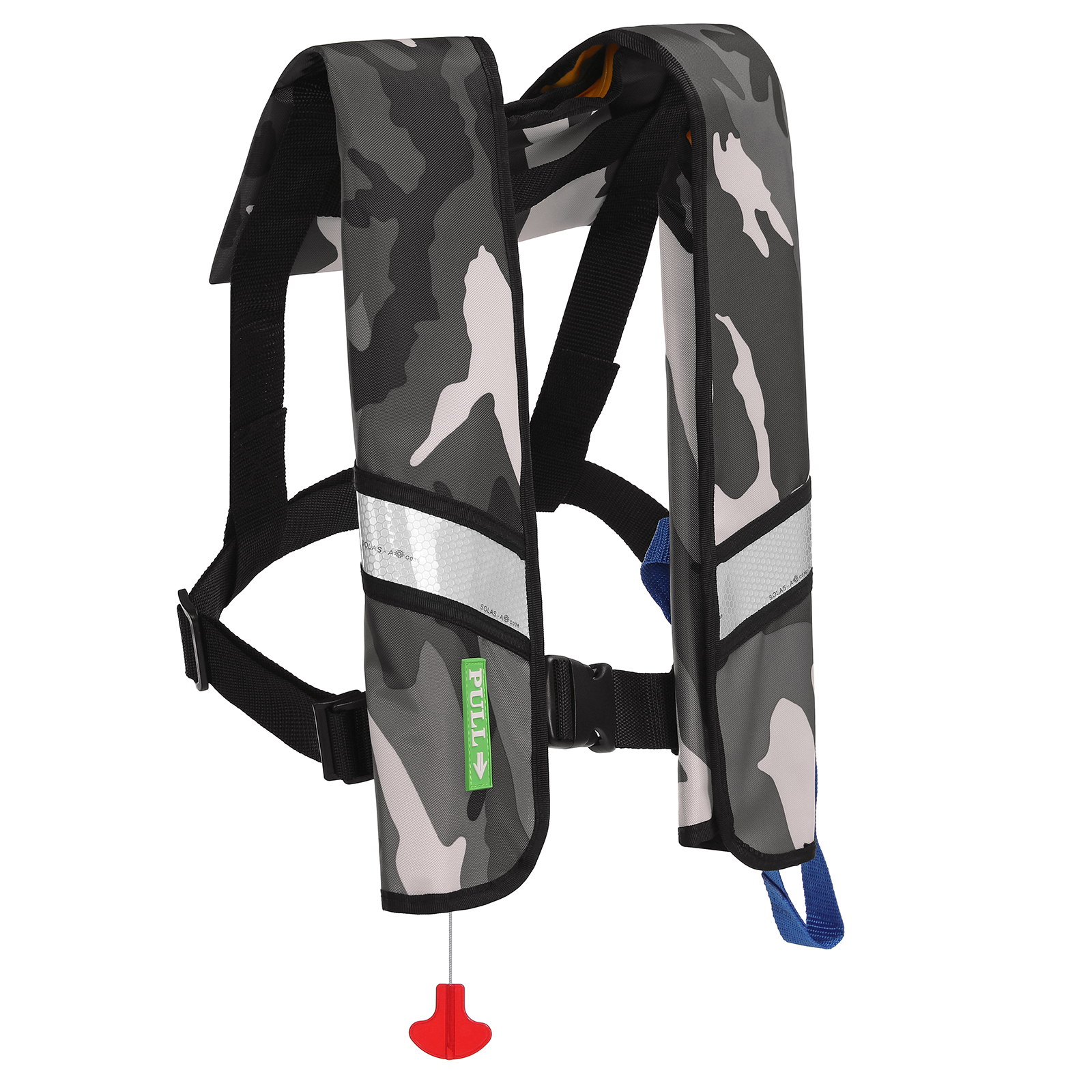 Automatische aufblasbare Schwimmweste Erwachsene Jacke mit Reflexfolie PFD 150N Hilfe - Bild 13 von 17