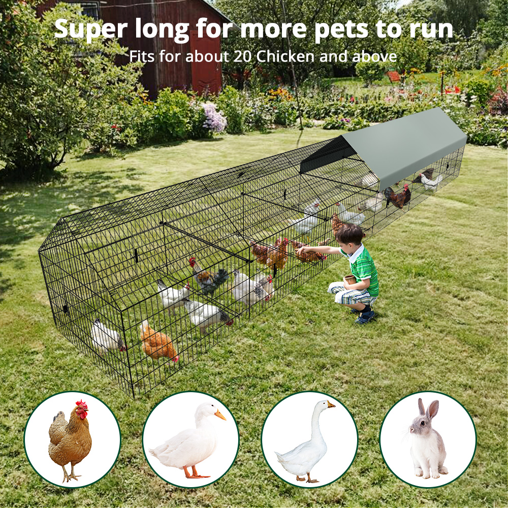 252''x42''x44'' Chicken Coop Pet Playpen Exercise Pen Pets Cage Enclosure Crate