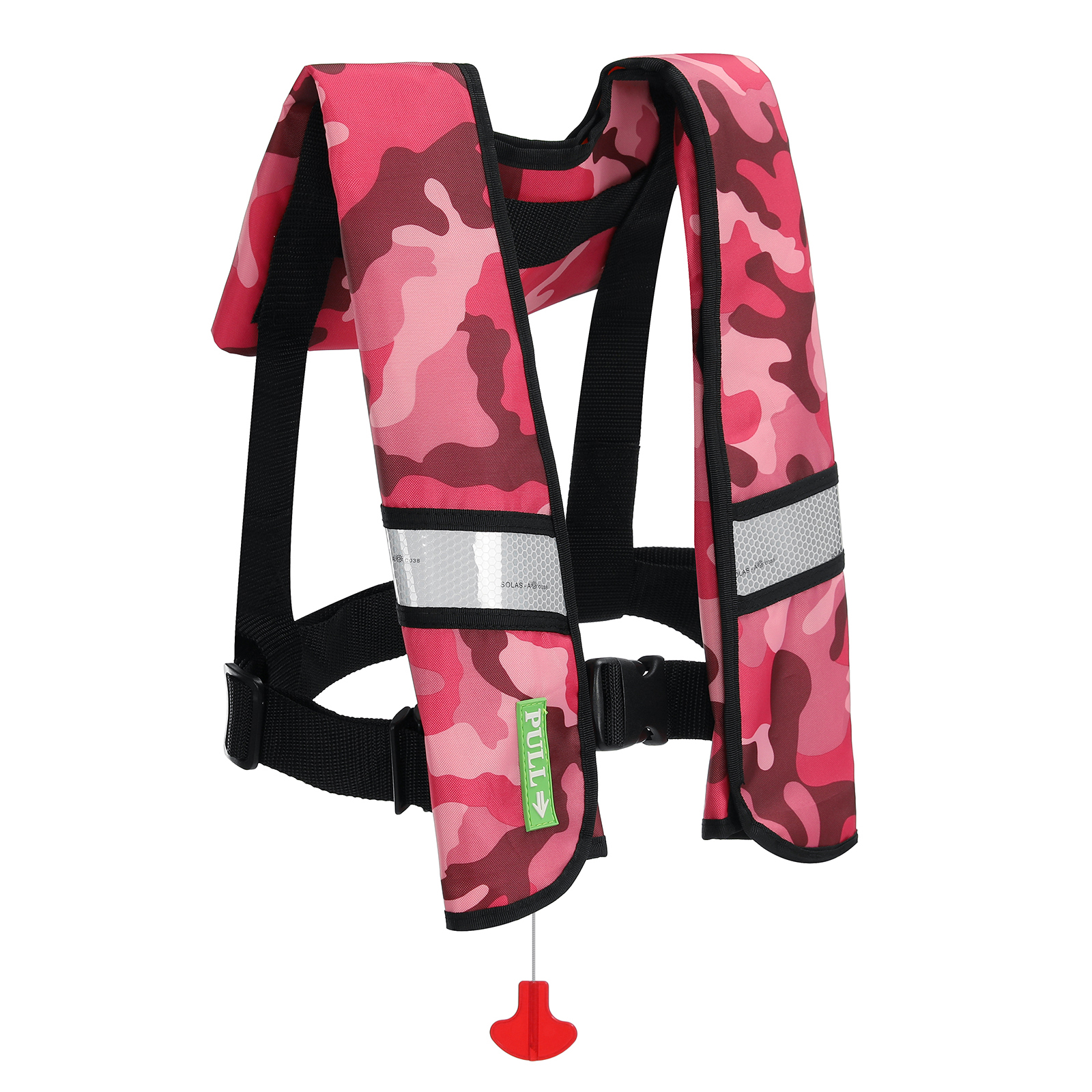 Automatische aufblasbare Schwimmweste Erwachsene Jacke mit Reflexfolie PFD 150N Hilfe - Bild 17 von 17