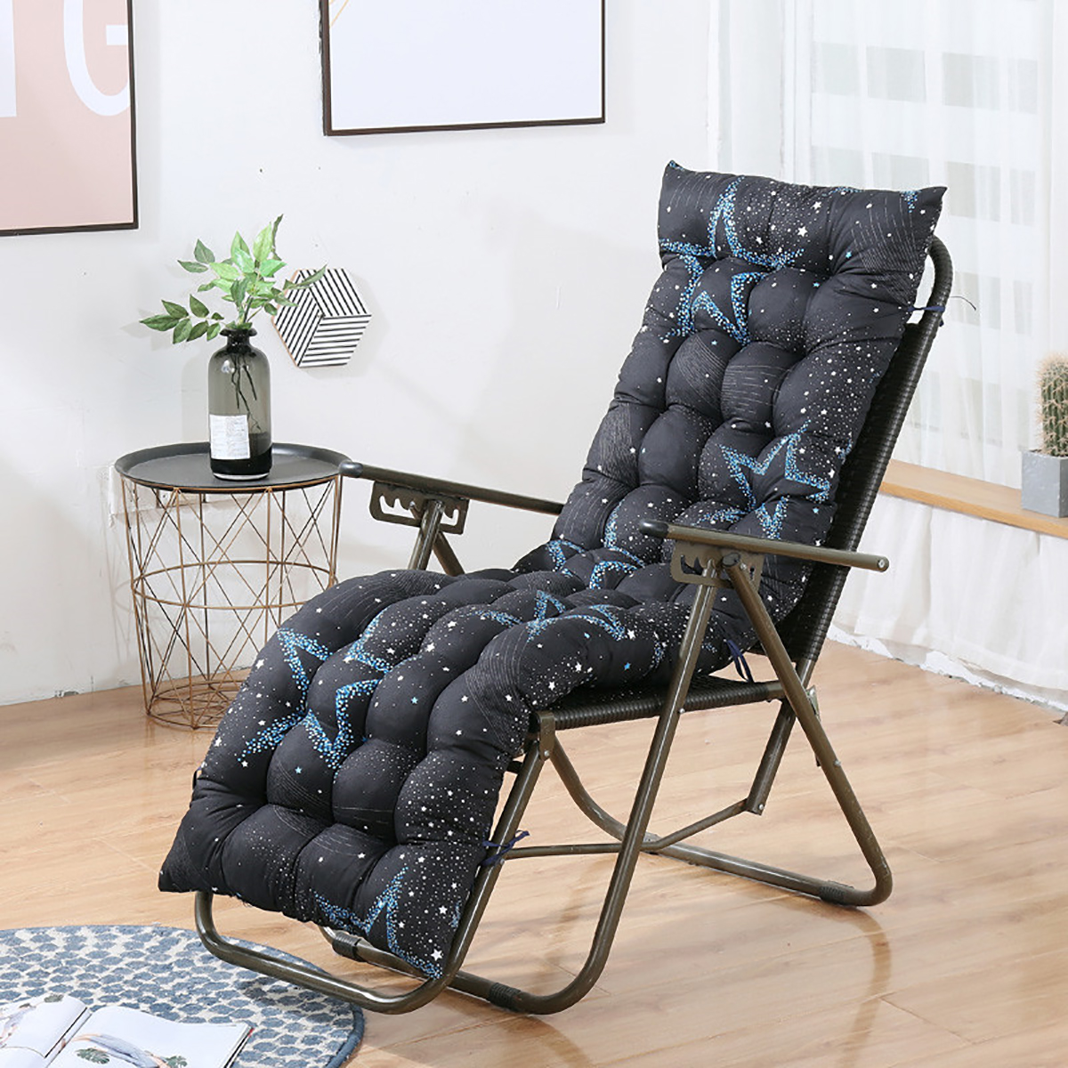 YEERSWAG Deck Lounge Chair Patio Cushion Cover Seat Pad Recliner Furnitur