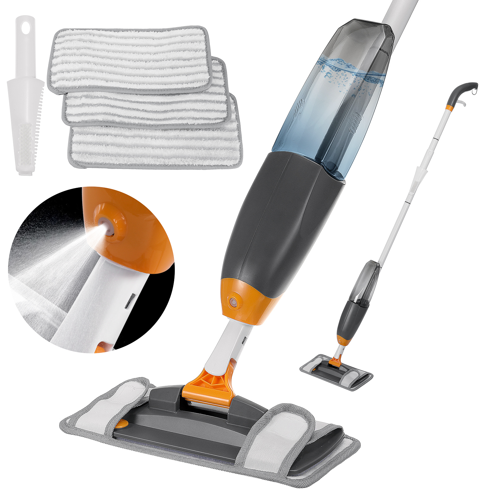 Spray Mops for Floor Cleaning, Refillable Spray Mop with Sprayer