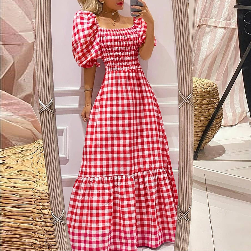 Sexy Womens Off Shoulder Long Maxi Dress Ruffled Flared Dresses Party Sundress