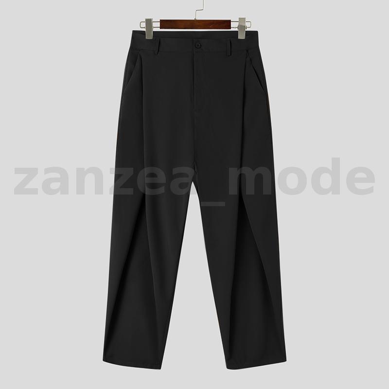 Mens Chino Harem Baggy Fit Long Pants Office Work Party Casual Wide Leg Trousers - Picture 13 of 15